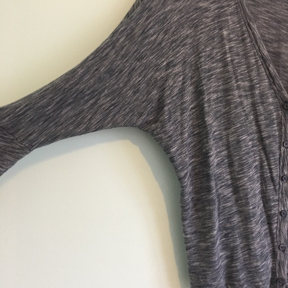 GAP Blue Stripe Dolman 3/4 Sleeve Cardigan Small - Picture 4 of 6